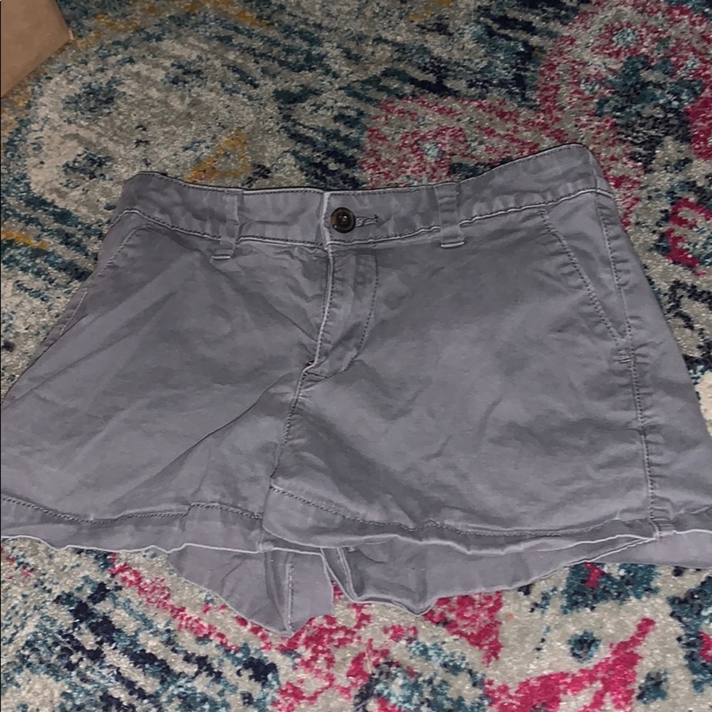 gray cargo shorts
